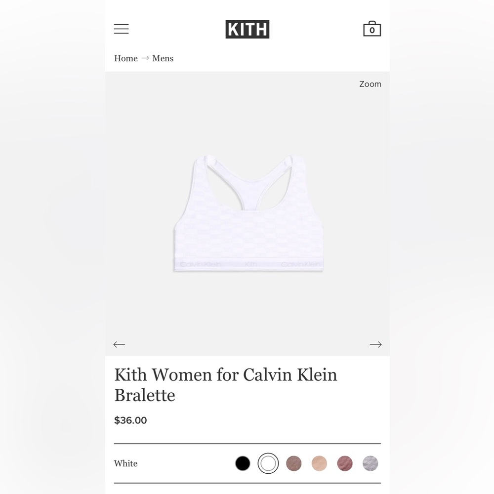 BNIB KITH Women For Calvin Klein Bralette sz S